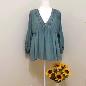 Knox Rose Boho style shirt Medium